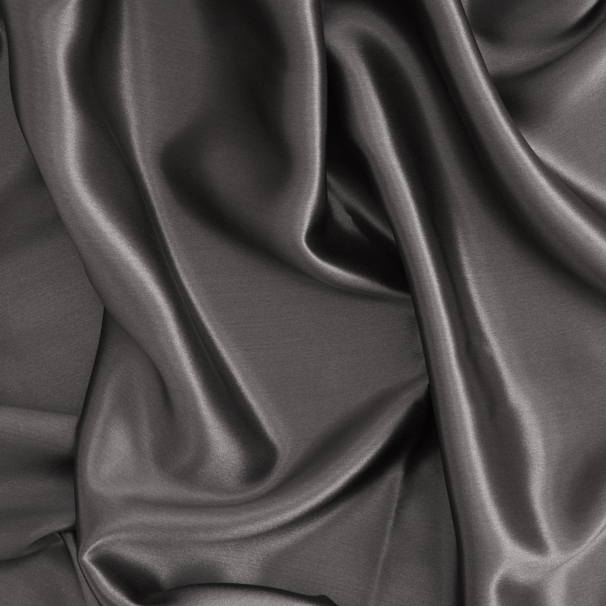 Tempest Grey Silk Pillowcase