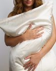 Anti-Acne Silk Pillowcase - White