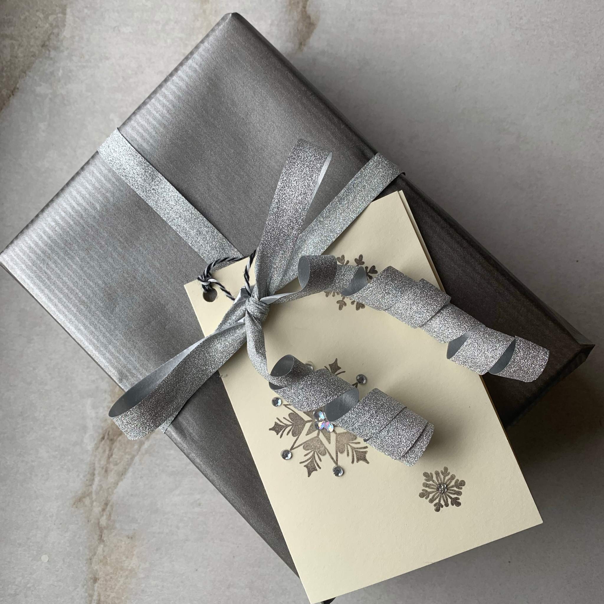 Silver gift discount wrap
