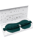 Silk Eye Mask in Emerald Green