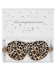 Silk Eye Mask In Leopard