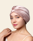 Silk Hair Wrap in Pink