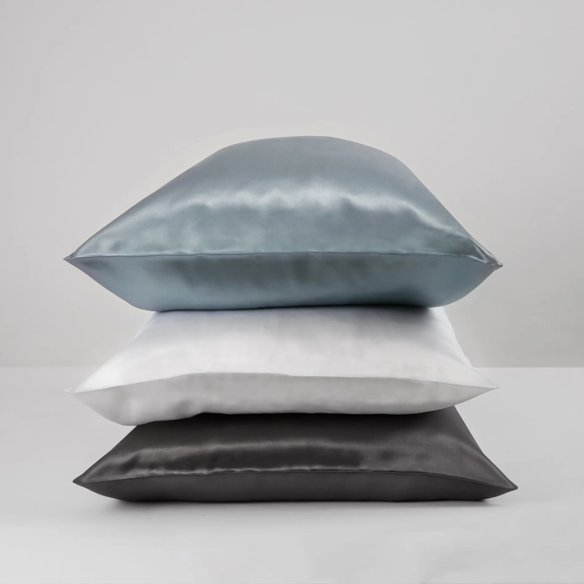 Tempest Grey Silk Pillowcase ThisIsSilk