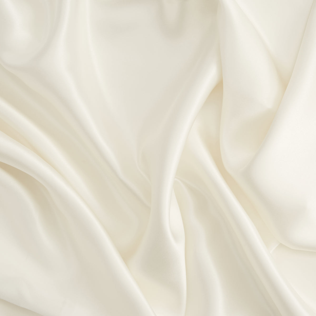 King Size Natural White Silk Pillowcase