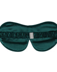 Silk Eye Mask in Emerald Green